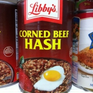 Oh my goodness my life search is over! I wanna meet the commercial photographer for this magnificent can too. Whoah...egg on beef hash! Dreams really do come true!....Sorry, just barfed in my mouth a little!