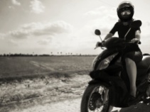 Wide open spaces, crazy dirt roads....skirts and motos. Fun times.