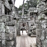 Slightly smaller doorways than its neighbor Wat Angkor.